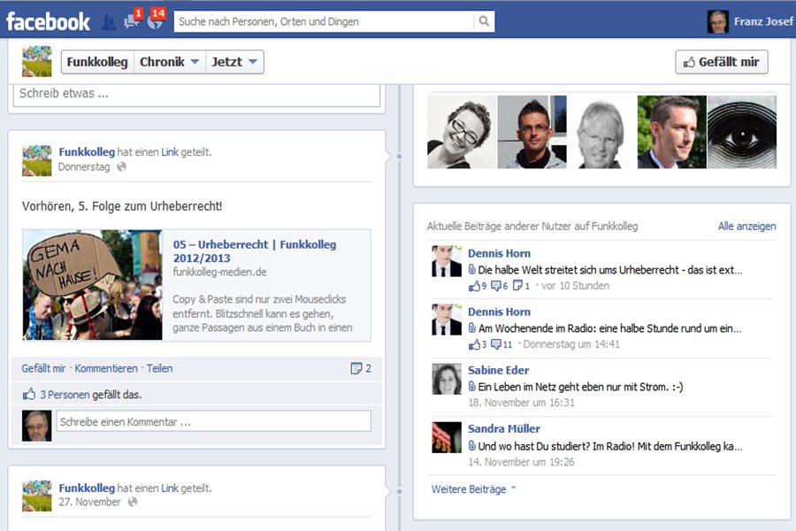 Funkkolleg Facebook